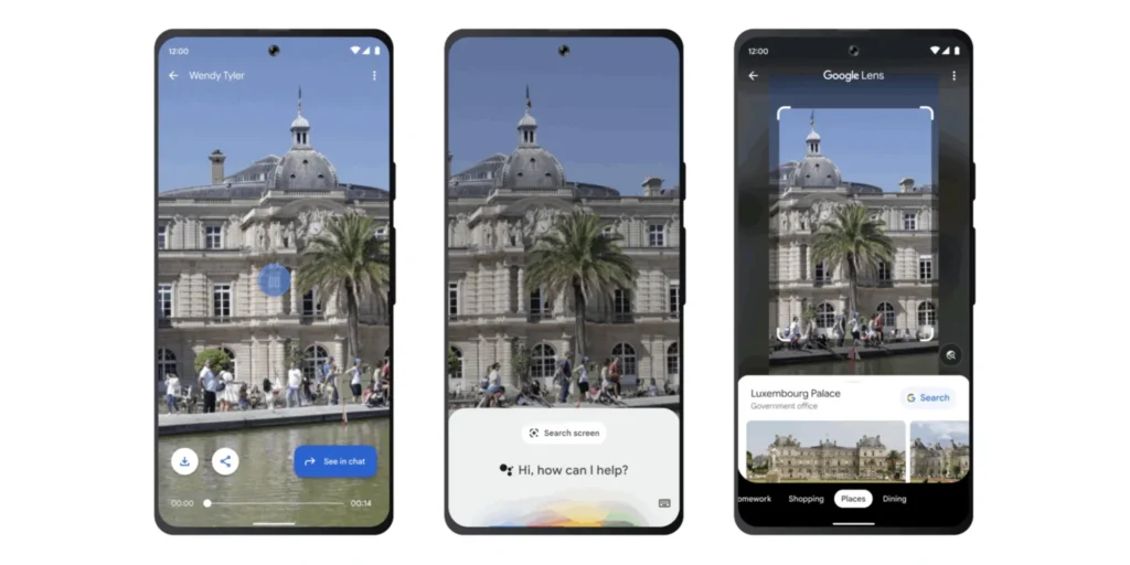 “search your screen” functionality in Google Lens